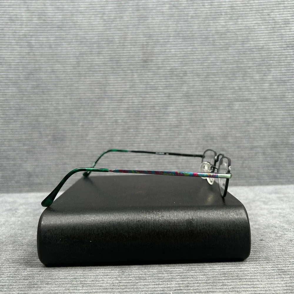 Sophia Loren M52 Zyloware Y2k Eyeglass Frames Green Multi Color Oval Spring
